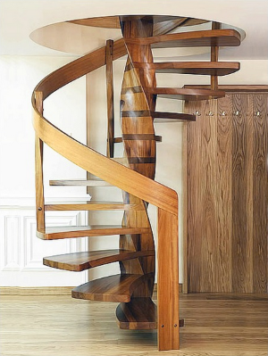 Винтовые лестницы из дерева фото