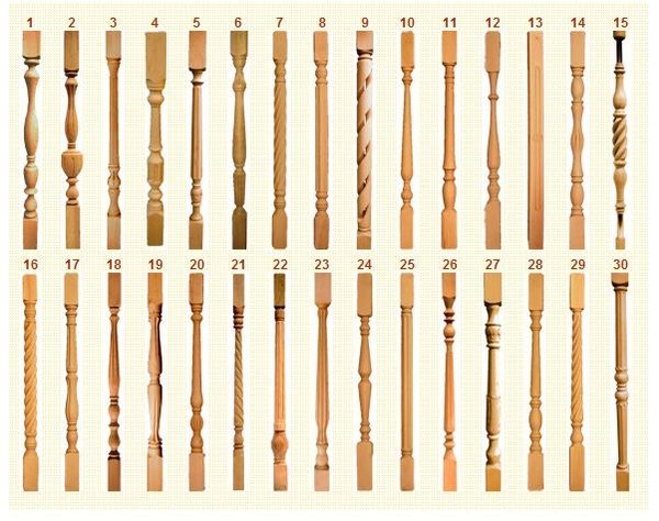 Комплектующие для лестниц из дерева