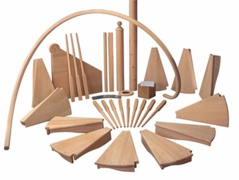 Комплектующие для лестниц из дерева